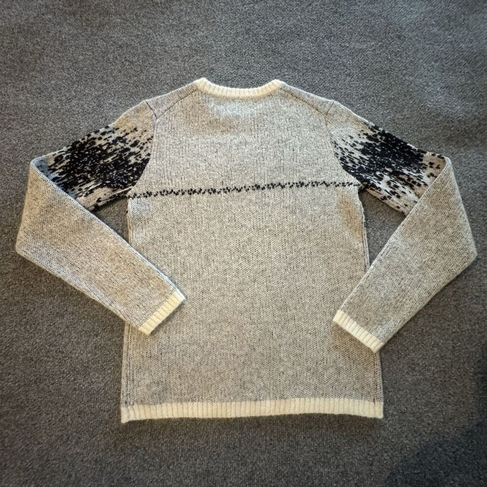 John Varvatos Collection Sterling Heartbeat Mohair Merino Blend Sweater S Knit - Picture 3 of 7
